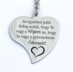 R.M. ékszer Te vagy a Férjem és Apa acél medálos kulcstartó (19682RM)