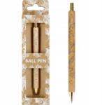 Starpak Golyóstoll, Automata, Fekete, 0, 7 MM, Arany Színű Fa Hatású (497718)