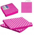  Elegáns papírszalvéták rózsaszín pöttyökkel