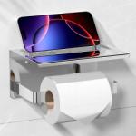  Öntapadós WC-papír tartó szálcsiszolt acél (X0021X98CN)