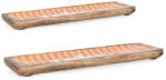 Bizzotto Set 2 tavi lemn mango email Relax 38x12x2h, 46x15x2h (0551029) Tava