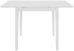 vidaXL Masă de bucătărie extensibilă, alb, (80-120)x80x74 cm, MDF (247626)