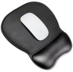 Wozinsky Pad ergonomic pentru mouse și suport pentru încheietura mâinii, din piele ecologică, mare, antiderapant - negru Mouse pad
