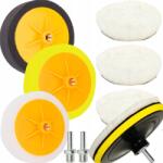 WitLine Lakk Polírozó Készlet 3x Szőrme 3x Pad Polírozó Szivacs Polírozó (WITFUTROGĄBKI)