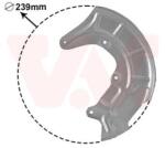 VAN WEZEL Ochranný plech proti rozstreku, Brzdový kotúč VAN WEZEL 5817371 (5817371)