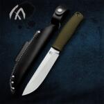 HUANG FU Túlélő taktikai kés kültéri használatra, éles fix pengés kés, egyenes kés (888999162337)