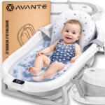 NETBUY Gyerek Fürdetőkád Összecsukható Gyerek Fürdetőkád LCD Hőmérő Párna (Wanienka dla dzieci ZESTAW Termometr Poduszka)