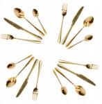 Homla Evőeszköz szett arany evőeszköz 4 személyes Abele fényes 16 db-os Homla (JSZSZKO163843)