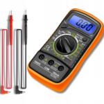 Aptel Kézi Digitális Multiméter Teszter LCD Feszültség Áram Mérésére (AG102D)