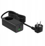 Akyga Hálózati töltő Akyga AK-CH-21 65W 2xUSB-C Usb-a Pd GaN 5-20V 1.5-4.5A (AK-CH-21)