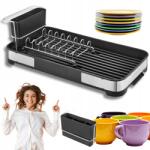 Songmics Edényszárító Kis Mosogató Csepegtető Keskeny 20CM Rozsdamentes Acél (KCS034B01)