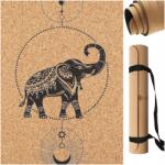 Fit. Me Parafa Jógaszőnyeg Csúszásgátló Elefánt Mintával, Gumis (FM377)