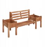 AGA Kerti pad virágládákkal 184x59x95 cm (DSA7516/84G-213V00DR)