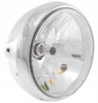 Wilmat Első Lámpa 7" Oldalsó Rögzítő H4 Króm Angol Változat