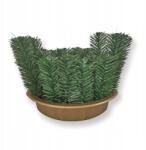 ELMA Nagy Csónak Alátét zöld csokor síremlék temető (EL-DŁ)