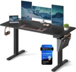 SONGMICS Magasságállítható elektromos íróasztal memóriával, USB-C port, 140x60 cm, tintafekete (LSD134BZ01)