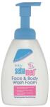 sebamed Baby Sebamed bőrgyógyászati arc és test hab, 400 ml