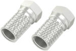 Hama 00205204 koax csatlakozó F-típusú 2 db (00205204)