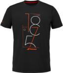 Babolat Exercise Graphic Tee Men Black/Black Férfipóló M