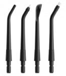TESLA Flosser FS200 Spare Heads 4 darabos szájzuhany pótfej szett - fekete (black)