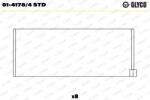 GLYCO Ojničné ložisko GLYCO 01-4178/4 STD (01-4178/4 STD)