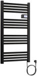 Welland Elektromos design radiátor digitális termosztáttal NERO Italia Classico - 54 x 96 cm (fekete) (PXAF-0201-B)