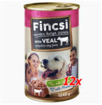 Fincsi kutyakonzerv borjús 12x1240 g