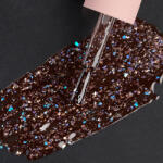 Everin Ojă Semipermanentă Everin Selective 118 7ml - Maro Ciocolatiu cu Confetti Holografic (Chocolate Sparkle) (SELECT-118)
