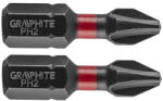 GRAPHITE Set biti de impact PH2X25mm 1/4" 2buc. GRAPHITE 56H501 HardWork ToolsRange (56H501) Surubelnita