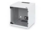 ASSMANN 10" 6U 330x312x300mm üvegajtós szürke fali rack szekrény - 3bnetwork