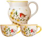 BögreManufaktúra Tavaszi Madárkás Kanna + 2db Jumbó Bögre AKCIÓ