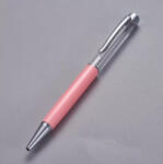  Rózsaszín Ezüst Színű Választható Ásványtörmelékkel Töltött Golyóstoll