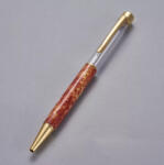  Vörös Márvány Mintás Arany Színű Választható Ásványtörmelékkel Töltött Golyóstoll