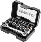 GRAPHITE Set biti si tubulare 1/4" graphite 56H610 HardWork ToolsRange (56H610) Surubelnita