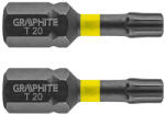 GRAPHITE Set biti de impact TX20X25mm 1/4" 2buc. GRAPHITE 56H513 HardWork ToolsRange (56H513) Surubelnita
