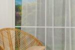 MENDOLA Perdea cu rejansă Lopez alb T01 - perdea elegantă semi-transparentă