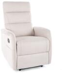 SIGNAL MEBLE Solon M Brego dönthető masszázsfotel világos bézs 22