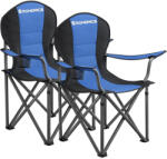 SONGMICS Összecsukható Kempingszék, 2 darabos szett, kék (GCB06BU02)