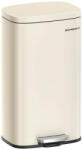 SONGMICS Konyhai szemetes, 30 literes, pedálos, fedeles, homokbézs (LTB03A02) - tutihome