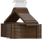 SONGMICS Fából készült fogas, csúszásmentes nadrágrúd, 360°-os forgó kampó, barna (CRW02V20)