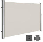 SONGMICS Oldalsó napellenző, kihúzható, 200 × 400 cm, bézs (GSA204E01)