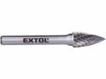 Extol EXTOL industial turbómaró, rotormaró, Méret: ⌀10×20mm, szár 6mm, keresztfogazás volfrámkarbid (vídia) (8703764)