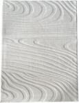 Heinner Heiner Home Wave 3D szőnyeg dombornyomott mintával, 200x300 cm, 100% poliészter, Csúszásgátló hátlap, Krémszínű