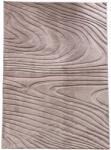 Heinner Heiner Home Wave 3D szőnyeg dombornyomott mintával, 160x230 cm, 100% poliészter, Csúszásgátló hátlap, Világosbarna