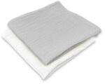 Qmini Set 2 Museline Qmini Multifunctionale Material Certificat Oeko Tex Standard 100 30x30cm +0luni Gri si Crem (6426972029773)