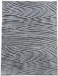Heinner Heiner Home Wave 3D szőnyeg dombornyomott mintával, 160x230 cm, 100% poliészter, Csúszásgátló hátlap, Szürke