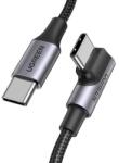 UGREEN 70643 USB 2.0 1 M USB C Fekete, Szürke USB kábel (156553)