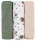 Petite&Mars Set 3 Scutece Petite&Mars Moussy din Muselina de Bambus Hipoalergenice 68 x 68cm Certificate Oeko Tex Standard 100 +0luni Lama Vibes Multicolor (415365)
