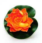 Velda Lótusz virág narancs 10cm