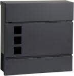 ModernHOME HPB932-8 Postaláda újságtartóval, horganyzott acél, antracit